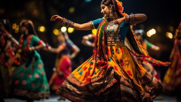 Folk dance performances during Navratri Celebrations in Rajkot