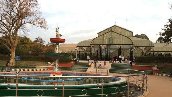 Image of the peaceful Lalbagh Botanical Garden