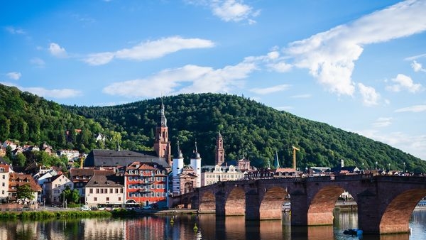 Kids admiring the Heidelberg Castle