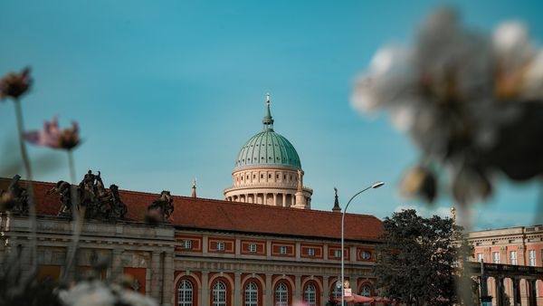Kids exploring Sanssouci Palace and Park in Potsdam