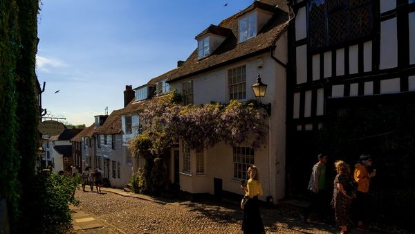 Old town of Rye overlooking the English Channel