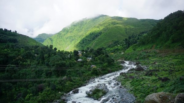 Snowy landscapes of Dharamshala in winter Snowy landscapes of Dharamshala in winter