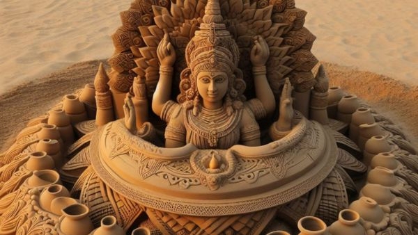 Sand Art Festival at Chandrabhaga Beach Sand Art Festival at Chandrabhaga Beach