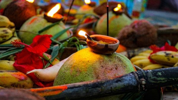 Chhath Puja celebration Bihar Chhath Puja celebration Bihar