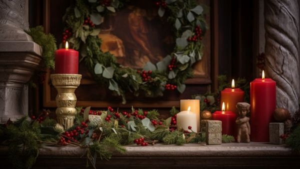 Traditional Roman Saturnalia decorations Traditional Roman Saturnalia decorations