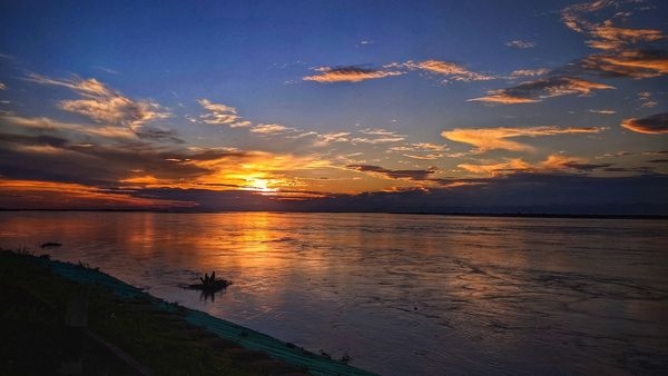 Brahmaputra River in Winter