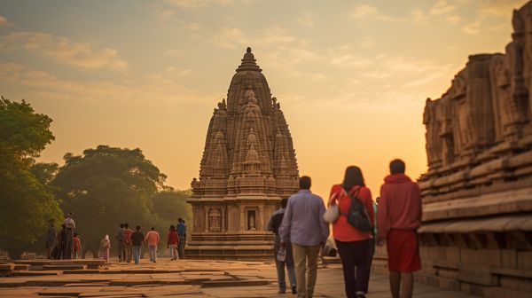 India travel itinerary map