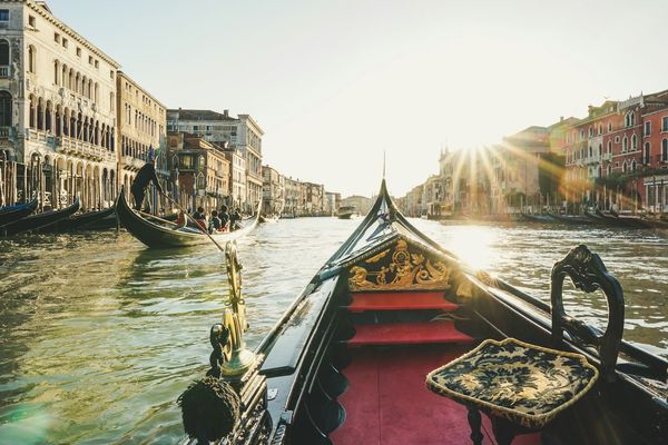 Venice canals gondola ride Venice canals gondola ride