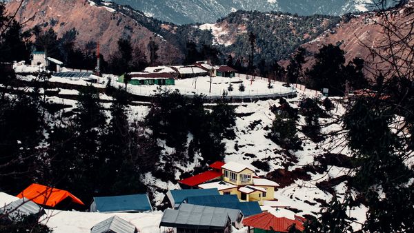 Uttarakhand winter landscape Uttarakhand winter landscape