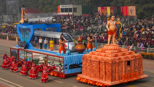 Uttar Pradesh tableau Republic Day Parade Uttar Pradesh tableau Republic Day Parade