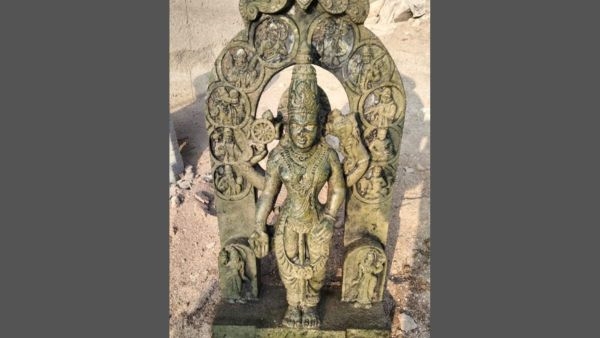 Lord Vishnu Idol Found in Krishna River Lord Vishnu Idol Found in Krishna River