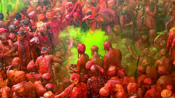 Lathmar Holi in Nandgaon on March 19