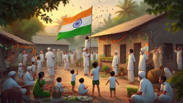 Independence Day in Rural India Independence Day in Rural India