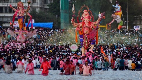 In Pics Ganesh Visarjan A Spectacle of Devotion and Celebration Across India In Pics Ganesh Visarjan A Spectacle of Devotion and Celebration Across India