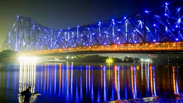 Howrah Bridge sound and light show Howrah Bridge sound and light show