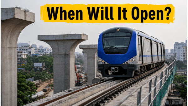 Chennai Metro Phase-2: Latest Construction Delays, New Completion Timelines for 2026, and Essential Commuter Tips for Avoiding Traffic Chennai Metro Phase-2: Latest Construction Delays, New Completion Timelines for 2026, and Essential Commuter Tips for Avoiding Traffic