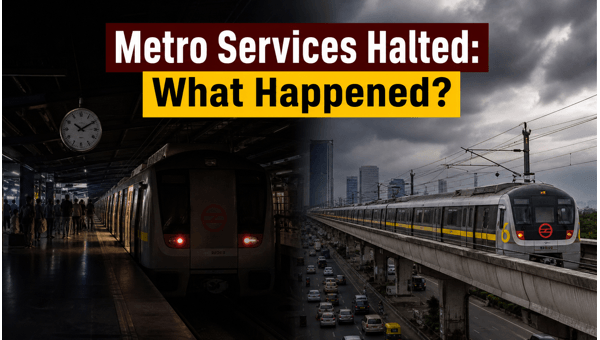 Gurugram Rapid Metro Outage: Delhi Metro Yellow Line Services Restored After Grid Failure on May 22, 2026 Gurugram Rapid Metro Outage: Delhi Metro Yellow Line Services Restored After Grid Failure on May 22, 2026