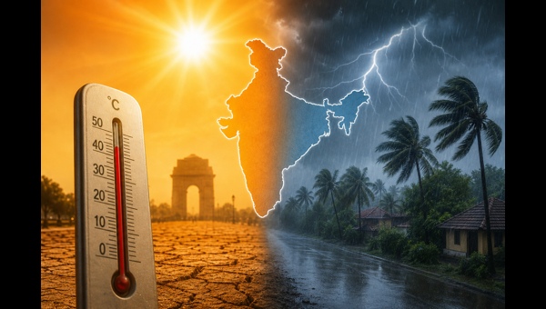 India Weather Alert: IMD Issues Severe Heatwave Warning for North India and Heavy Rainfall Forecast for Kerala Coast in May 2026
