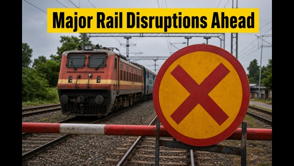 Western Railway Mega Block: Udhna-Jalgaon Train Cancellations and Schedule Changes for May 2026 Western Railway Mega Block: Udhna-Jalgaon Train Cancellations and Schedule Changes for May 2026