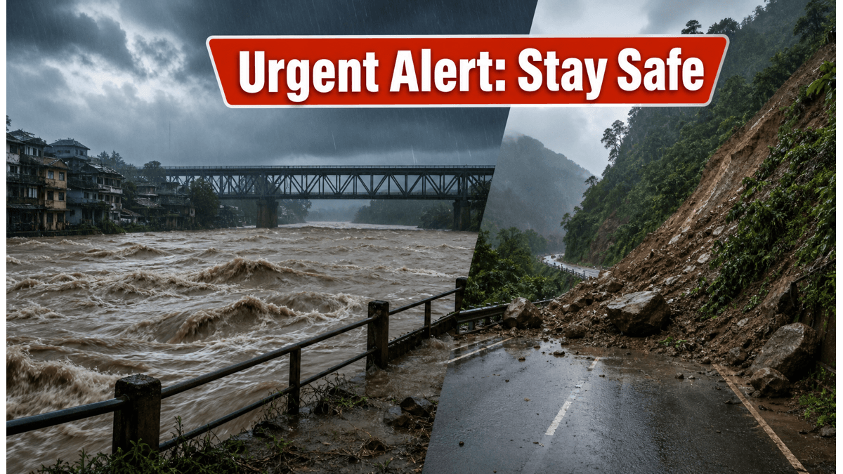 IMD Issues Urgent Orange Alert: Assam and Meghalaya Brace for Flash Floods and Landslides