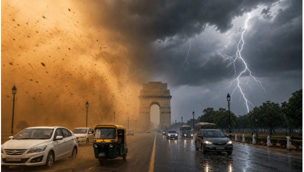Delhi-NCR Weather Alert: Heavy Dust Storms and Rain Forecast for June 24, 2026 – Travel Impact Update