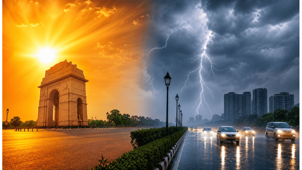 Intense Heatwave Ends: Delhi-NCR Braces for Thunderstorms and Strong Winds Starting Today