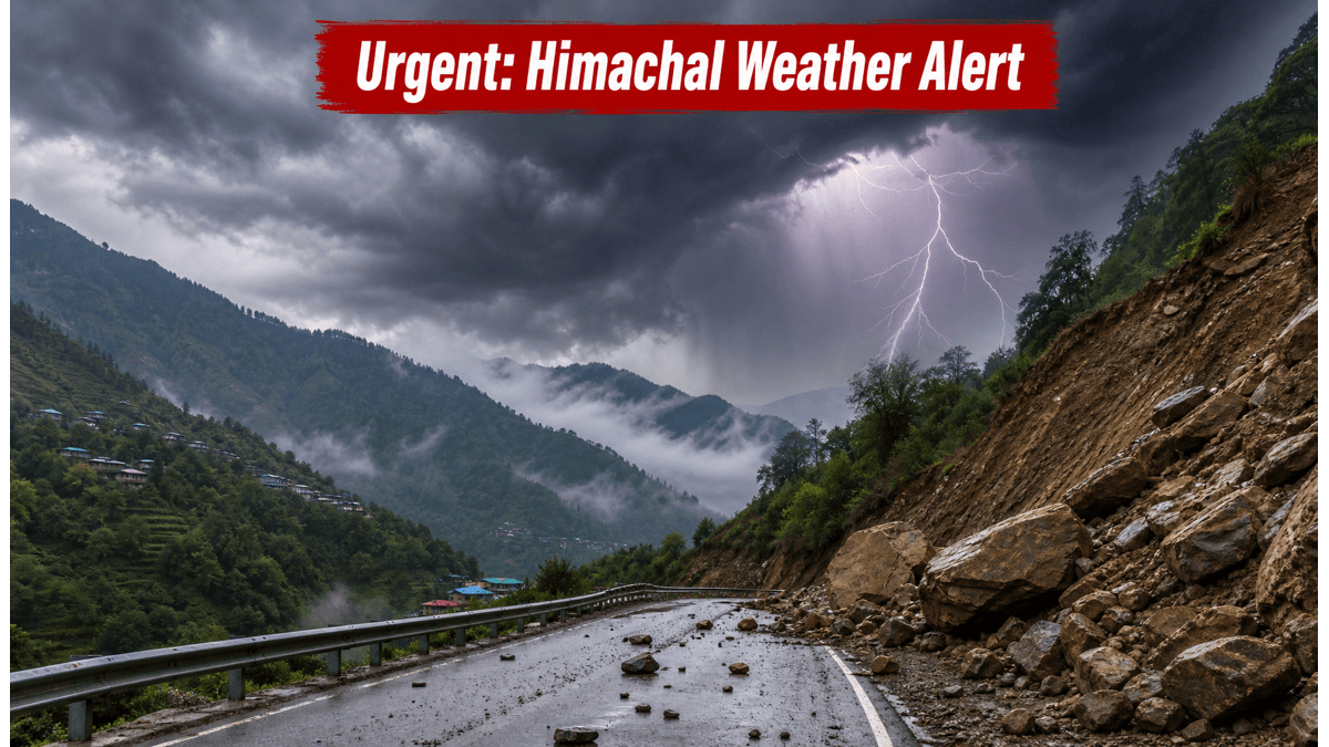 Himachal Weather Alert: Sudden Storms and Landslide Risks Threaten Popular Tourist Routes Today