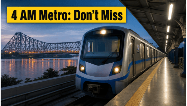 Kolkata Metro 4 AM Special Services: Early Trains for International Yoga Day and NEET-UG Re-Exam 2026 Kolkata Metro 4 AM Special Services: Early Trains for International Yoga Day and NEET-UG Re-Exam 2026