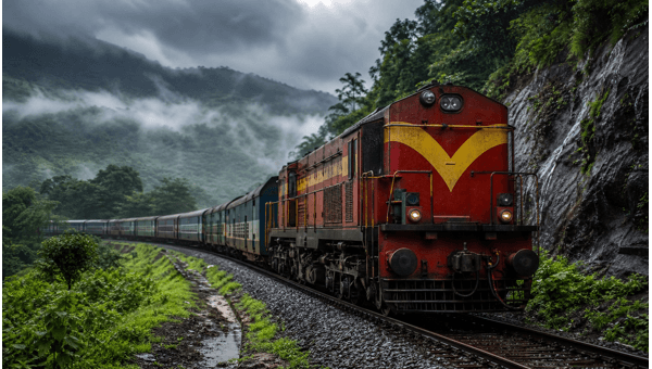 Konkan Railway Monsoon Timetable 2026: New Schedule, Speed Restrictions, and Travel Delays for Goa Trains Konkan Railway Monsoon Timetable 2026: New Schedule, Speed Restrictions, and Travel Delays for Goa Trains