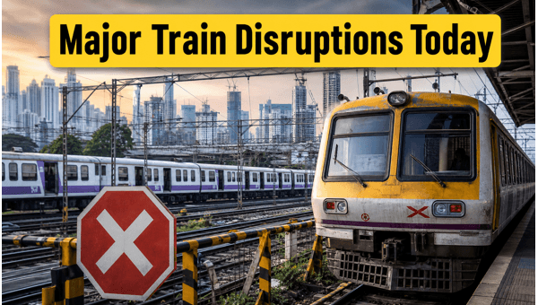 Mumbai Mega Block Alert: Central Railway Services Hit by Major Disruptions Today