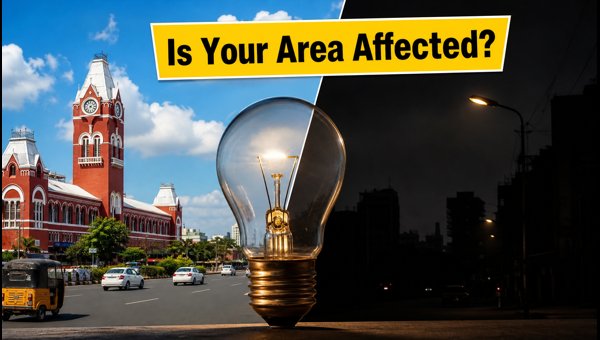 Chennai Power Cut Today: TANGEDCO Maintenance Schedule and Affected Areas (July 2, 2026)