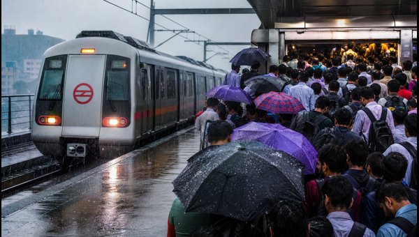 Delhi Metro Monsoon Update 2026: Managing Station Crowds and Gate Closures During Heavy Rains