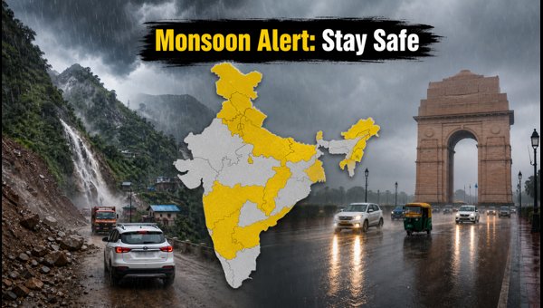 India Weather Alert 2026: IMD Issues Heavy Rain and Monsoon Warnings for 18 States Across the Country India Weather Alert 2026: IMD Issues Heavy Rain and Monsoon Warnings for 18 States Across the Country