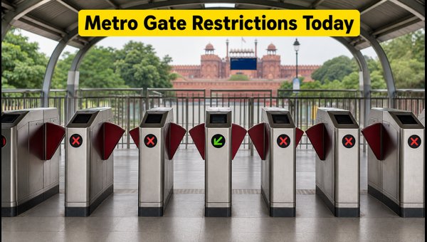 Delhi Metro Gate Restrictions 2026: List of Closed Entry Points for Independence Day Rehearsals Delhi Metro Gate Restrictions 2026: List of Closed Entry Points for Independence Day Rehearsals