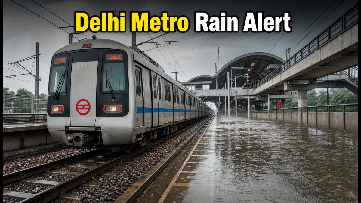 Delhi Metro Alert: Heavy Rain Causes Waterlogging and Delays; Check Your Route Status