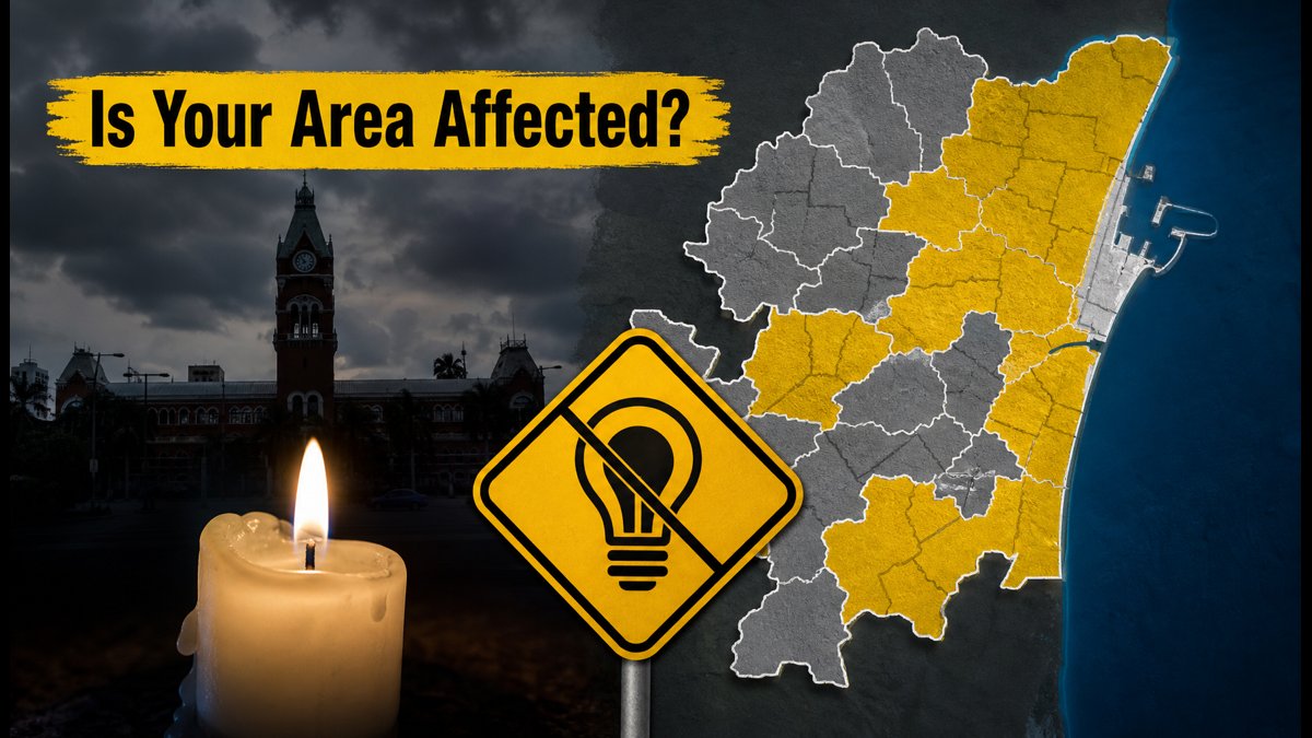 Chennai Power Cut Alert: Check Affected Areas and Timings for September 15, 2026