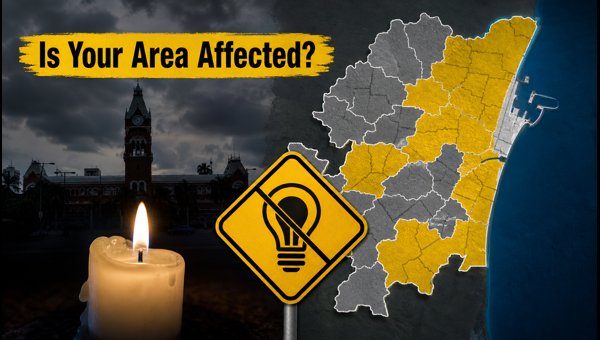 Chennai Power Cut Today: Affected Areas and Timings in Mudichur, Selaiyur, and Kundrathur (Sept 15, 2026) Chennai Power Cut Today: Affected Areas and Timings in Mudichur, Selaiyur, and Kundrathur (Sept 15, 2026)