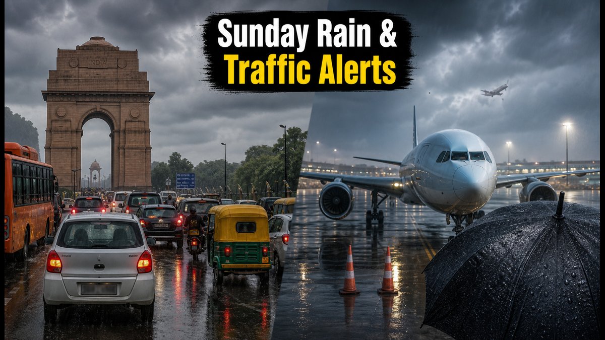 Sunday Showers in Delhi: IMD Forecast, BRICS Traffic Alerts, and Travel Advice for September 13
