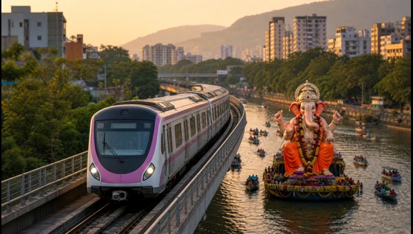 Pune Metro 41-Hour Nonstop Service for Ganesh Visarjan 2026: Timings and Routes Pune Metro 41-Hour Nonstop Service for Ganesh Visarjan 2026: Timings and Routes