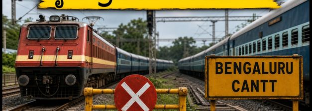 ಬೆಂಗಳೂರು ರೈಲು ಪ್ರಯಾಣಿಕರೇ ಗಮನಿಸಿ: ಜುಲೈ 16-19ರವರೆಗೆ ಕರಾವಳಿ ರೈಲುಗಳ ಮಾರ್ಗ ಬದಲಾವಣೆ!