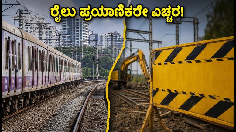 ಟಿಟ್ವಾಲಾ ರೈಲು ಮಾರ್ಗದಲ್ಲಿ 15 ದಿನಗಳ ನೈಟ್ ಬ್ಲಾಕ್: ಪ್ರಯಾಣಿಕರೇ ಎಚ್ಚರ, ಪರ್ಯಾಯ ಮಾರ್ಗ ಇಲ್ಲಿದೆ!