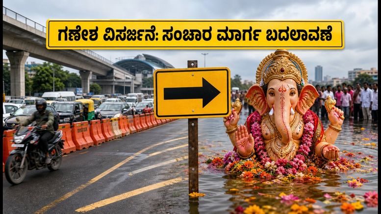 ಬೆಂಗಳೂರಿನಲ್ಲಿ ಗಣೇಶ ವಿಸರ್ಜನೆ: ಮದ್ಯ ನಿಷೇಧ ಮತ್ತು ಸಂಚಾರ ಮಾರ್ಗ ಬದಲಾವಣೆ; ನೀವು ತಿಳಿಯಲೇಬೇಕಾದ ಮಾಹಿತಿ