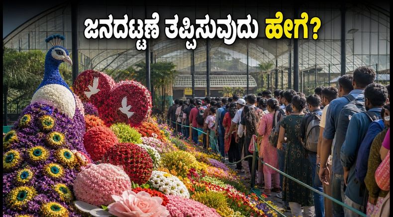 ಲಾಲ್‌ಬಾಗ್ ಫ್ಲವರ್ ಶೋ ಕೊನೆಯ ದಿನ: ಜನದಟ್ಟಣೆ ತಪ್ಪಿಸಿ ಸುಲಭವಾಗಿ ವೀಕ್ಷಿಸಲು ಇಲ್ಲಿವೆ ಟಿಪ್ಸ್!