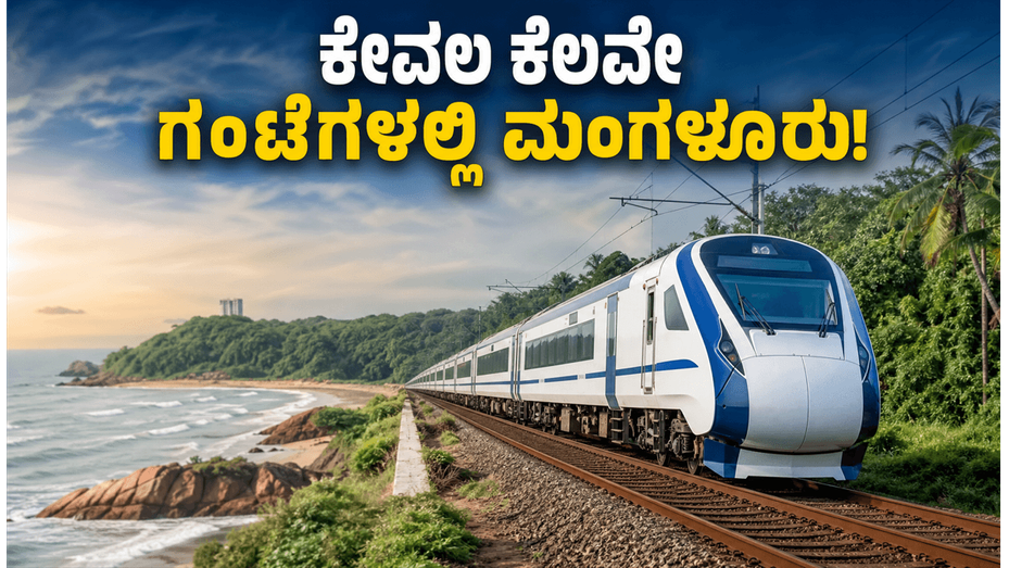 ಬೆಂಗಳೂರು-ಮಂಗಳೂರು ಪ್ರಯಾಣ ಇನ್ಮುಂದೆ ಸೂಪರ್ ಫಾಸ್ಟ್: ವಂದೇ ಭಾರತ್ ರೈಲಿನ ಟ್ರಯಲ್ ರನ್ ಶುರು!