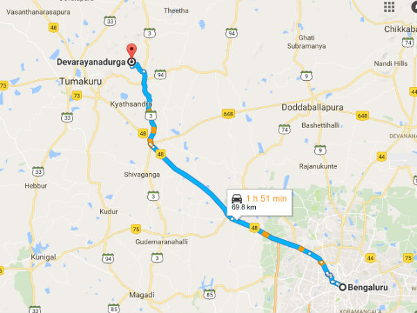 ದೇವರಾಯನದುರ್ಗಕ್ಕೆ ತಲುಪುವ ಬಗೆ ಹೇಗೆ ?