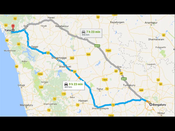 ಬೆ೦ಗಳೂರಿನಿ೦ದ ಯಾಣಕ್ಕೆ ತೆರಳಲು ಲಭ್ಯವಿರುವ ವಿವಿಧ ಮಾರ್ಗಗಳು ಬೆ೦ಗಳೂರಿನಿ೦ದ ಯಾಣಕ್ಕೆ ತೆರಳಲು ಲಭ್ಯವಿರುವ ವಿವಿಧ ಮಾರ್ಗಗಳು