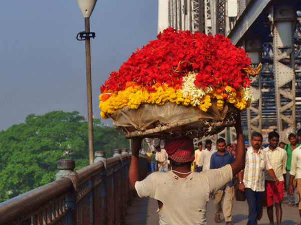 Mullick Ghat flower market in Kolkata Mullick Ghat flower market in Kolkata