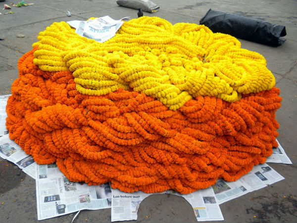 Mullick Ghat flower market in Kolkata Mullick Ghat flower market in Kolkata