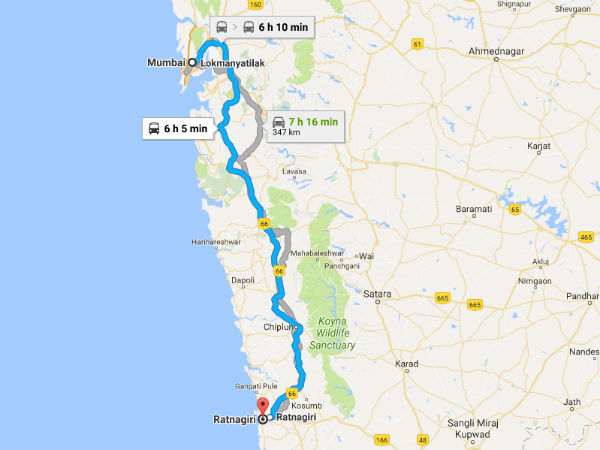 ರತ್ನಗಿರಿಗೆ ತಲುಪುವ ಬಗೆ ಹೇಗೆ ?