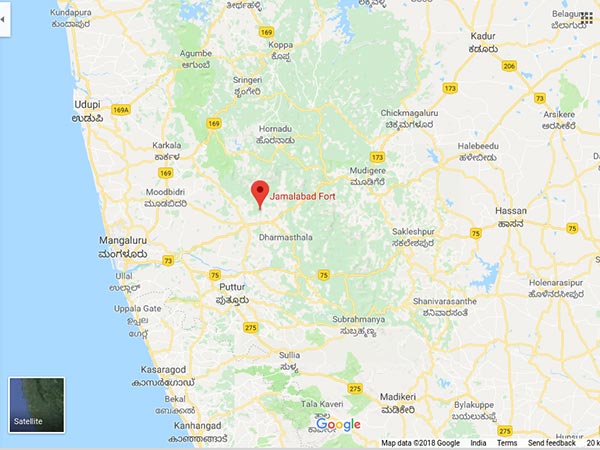 ಜಮಾಲಾಬಾದ್ ಕೋಟೆಯನ್ನು ತಲುಪುವುದು ಹೇಗೆ?